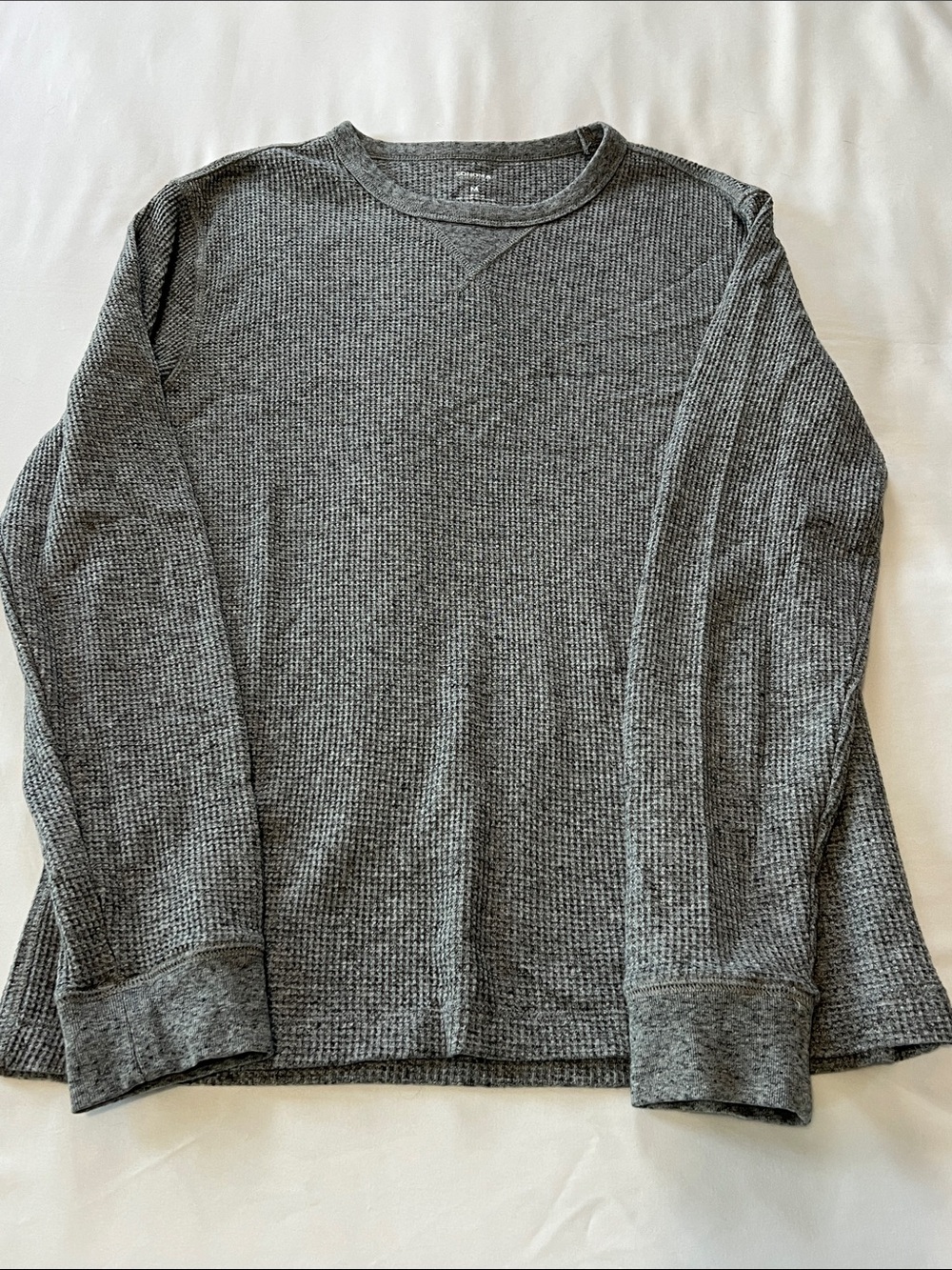Sonoma Thermal Crew Neck Long Sleeve Shirts- Bundle of 3 (Off-White/Gray/Cream - Picture 8 of 13